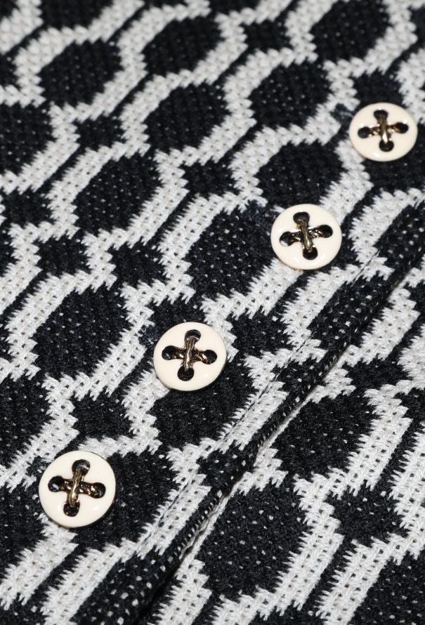 Gucci Geometric Jacquard Peacoat, 2021 - 8