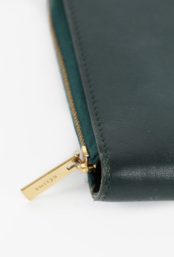 Céline Green Smooth Leather Wallet - 9