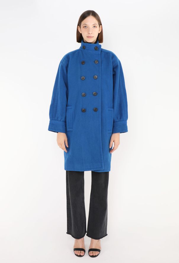 Saint Laurent 1985 Felted Cocoon Coat - 1
