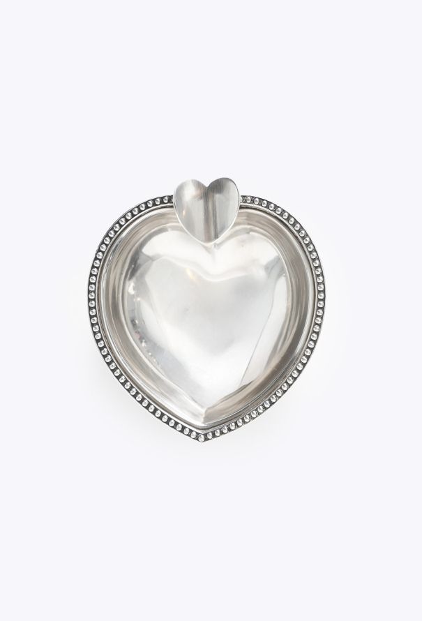 Dior 1960s Silver Heart Ashtray - 1