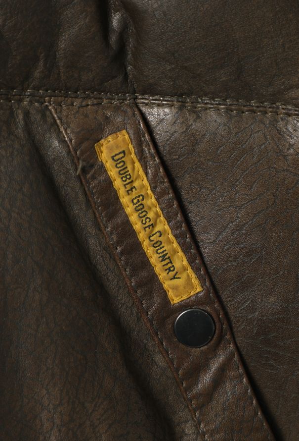 Men's Vintage '90s Double Goose Leather Puffer Jacket - 6 Men's Vintage '90s Double Goose Leather Puffer Jacket - 6