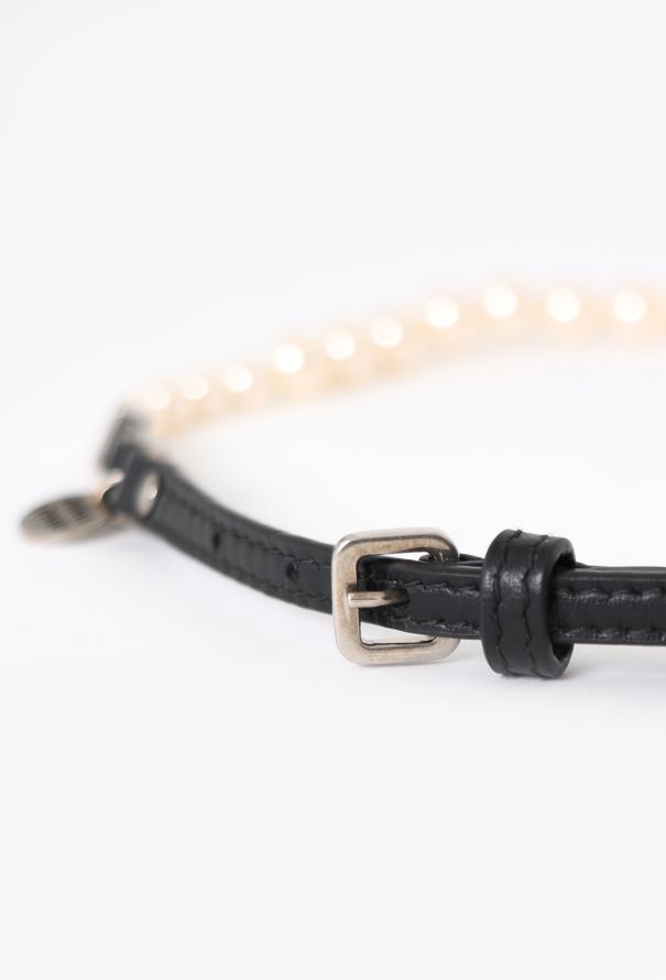 Miu Miu F/W 2024 Leather Pearl Necklace - 4 Miu Miu F/W 2024 Leather Pearl Necklace - 4