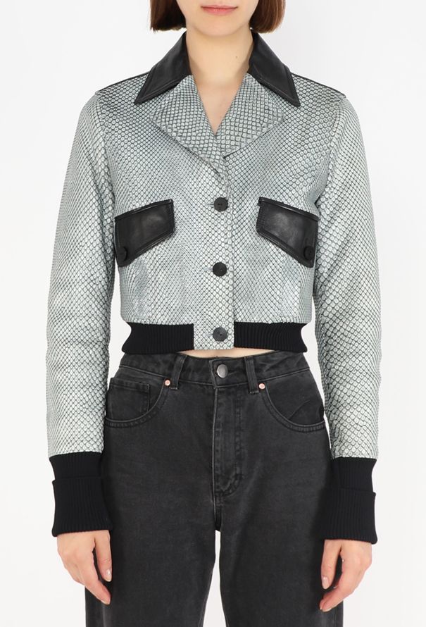Louis Vuitton Python Leather Bomber Jacket - 4