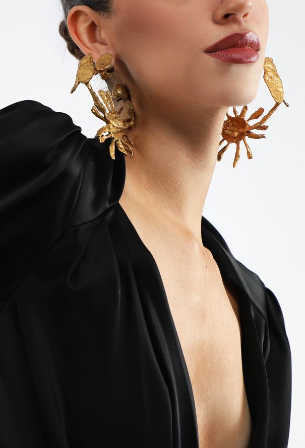 Christian Lacroix '80s Haute Couture Sculpted Clip Earrings - 1