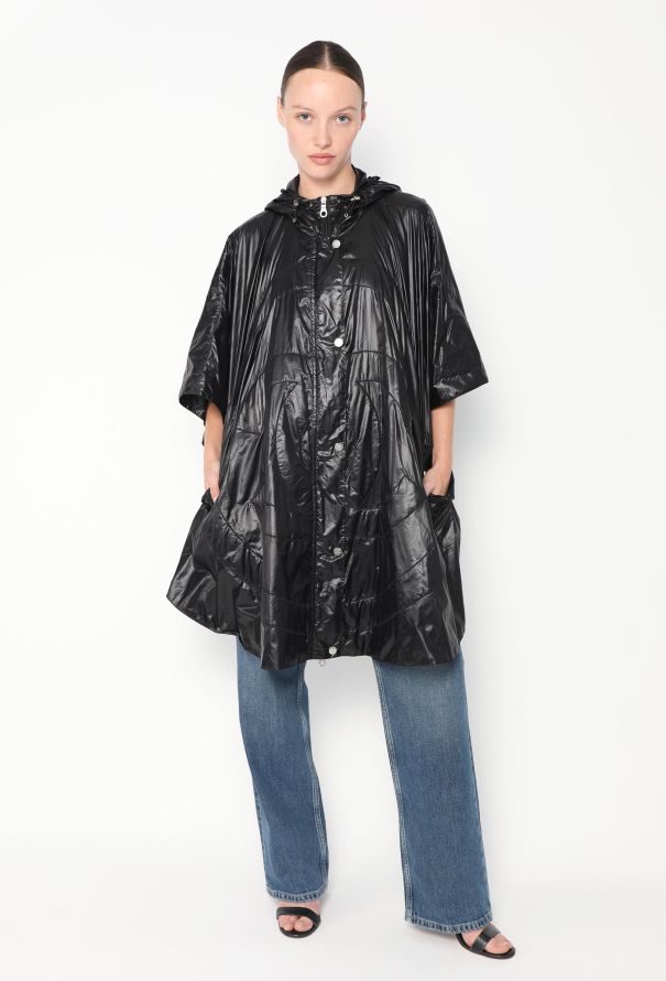 Chanel 2011 Hooded 'CC' Nylon Poncho - 1