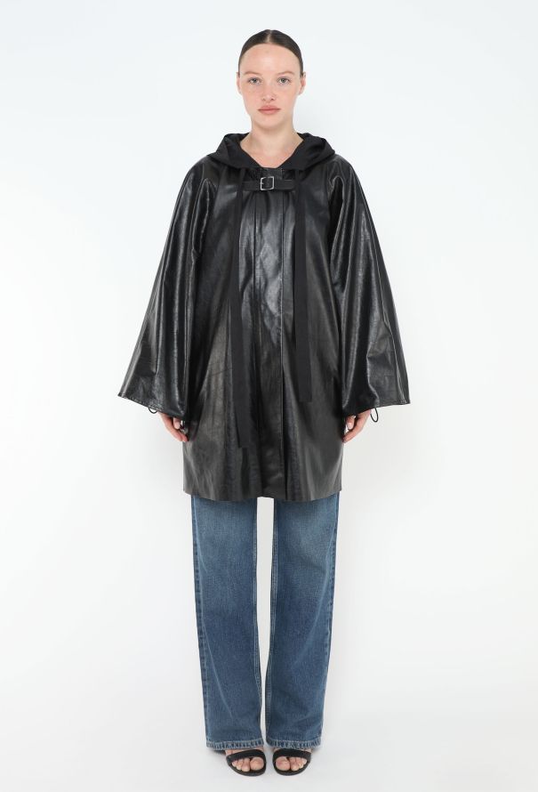 Céline 2018 Hooded Leather Parka - 3