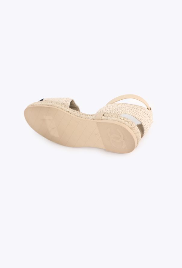 Chanel Crochet Espadrille Sandals, 2022 - 5