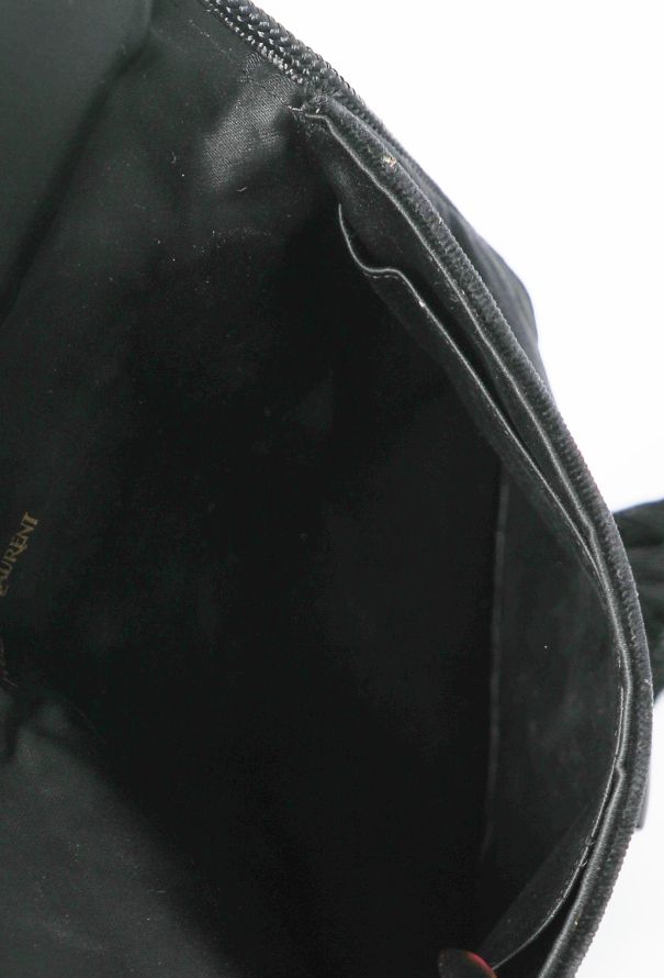 Saint Laurent '80s Black Velour Tassel Bag - 11