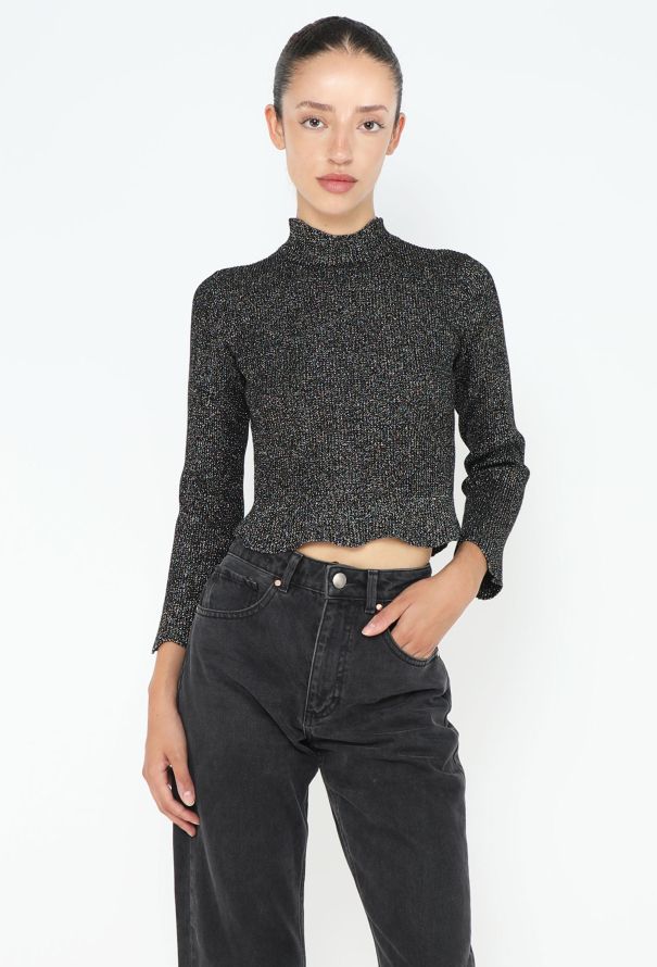 Balenciaga Iridescent High-Neck Top - 1