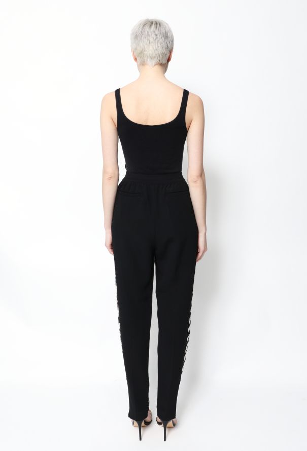 Tailored & Formal trousers Fabiana Filippi - Assisi embellished wool cigarette  trousers - PAD129W822A42100008139