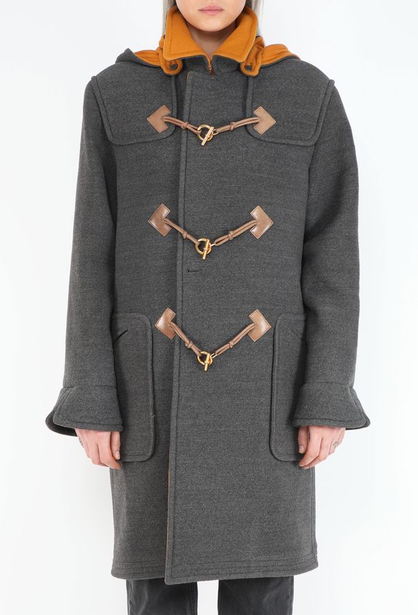 Hermès Vintage Hooded Duffle Coat - 3