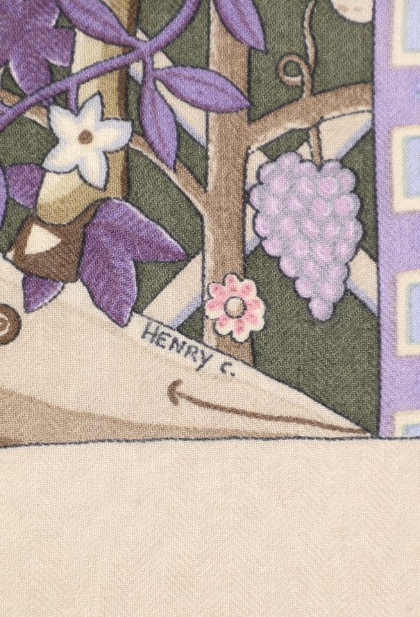 Hermès 'Axis Mundi' Cashmere Grand Carré 140cm - 7