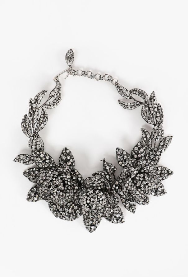 Iradj Moini Swarovski Rose Necklace, 1998 - 2