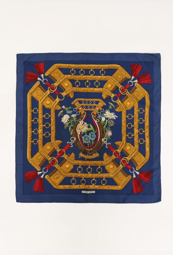 Hermès 'Aux Champs' Silk 90cm Carré, 1990 - 2