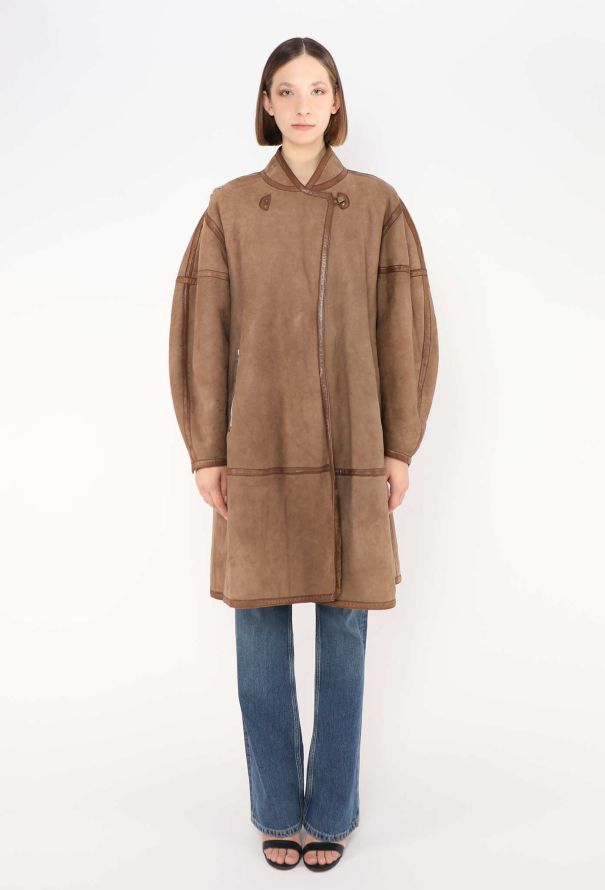 Alaïa ULTRA RARE F/W 1982 Shearling-Lined Coat - 2 Alaïa ULTRA RARE F/W 1982 Shearling-Lined Coat - 2