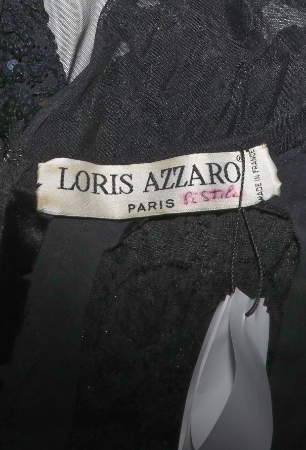 Azzaro STUNNING '70s Embellished Pistile Velvet Gown - 6