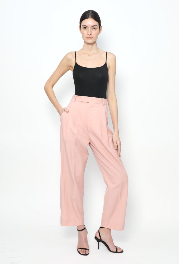 2018 Pleated Crêpe Trousers