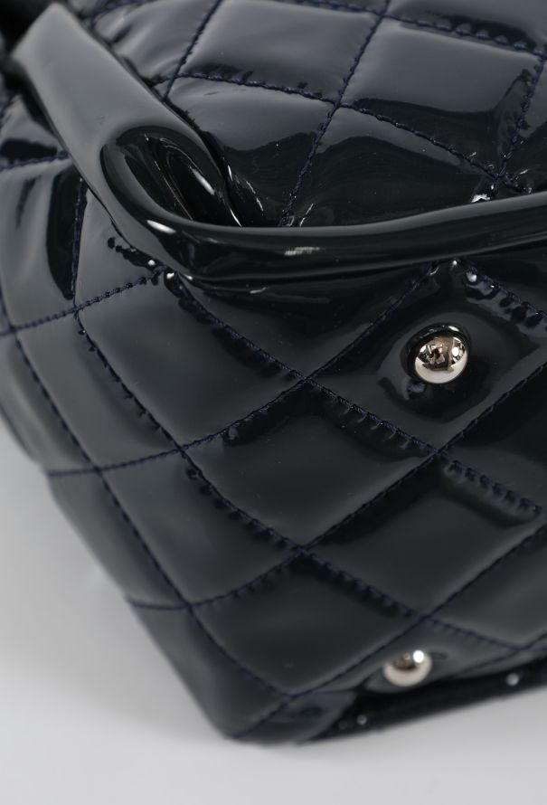 Chanel 2010 Navy Patent Large “Chic & Glitter” Tote - 8