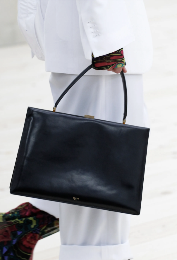 Céline S/S 2017 Black Medium Clasp Bag - 2
