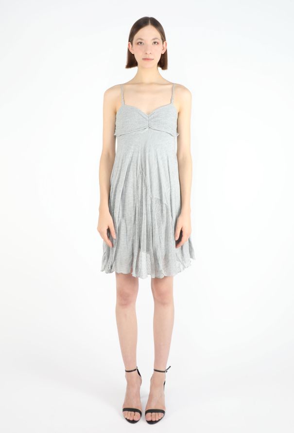 Balenciaga 2007 Heathered Jersey Slip Dress - 1