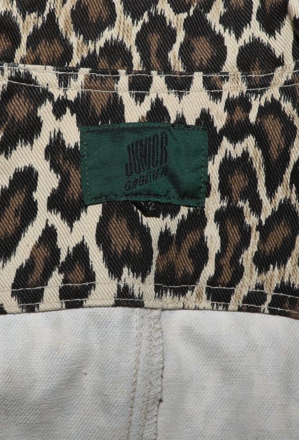 Jean Paul Gaultier Junior 1989 Leopard Denim Jacket - 6