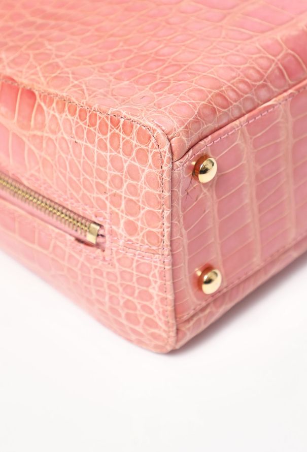 Chanel Early 2000s Alligator Bowling Bag - 9