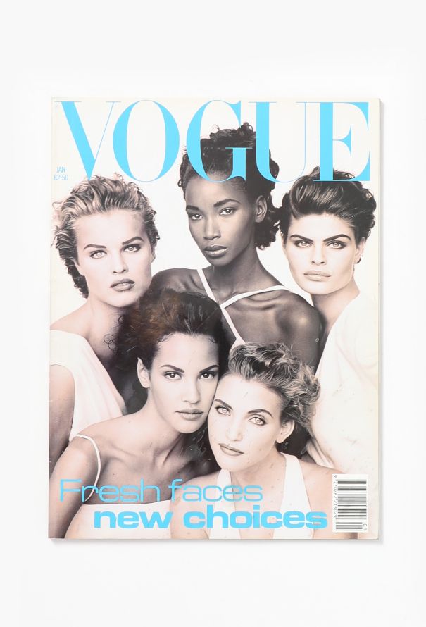 VOGUE UK January 1992 Peter Lindbergh Cover Issue - 1