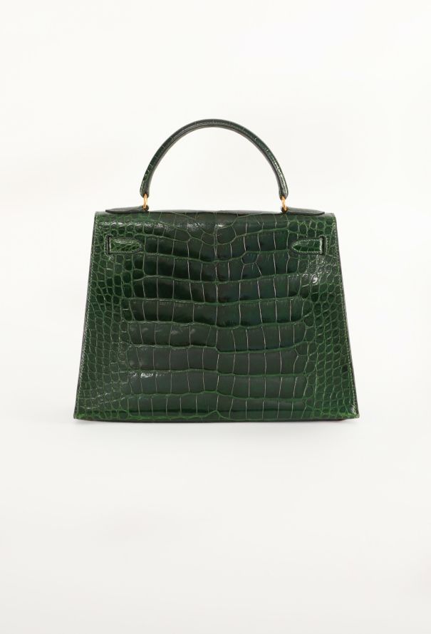 Hermès Vert Émeraude Alligator Kelly Sellier 28, 1992 - 7