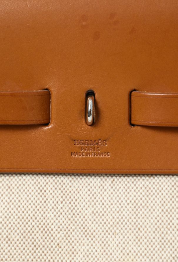 Hermès Vintage Toile & Vache Hunter 'Évolutionnaire' Herbag - 15