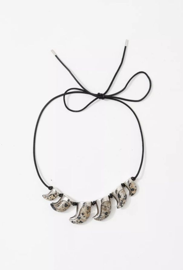 Balenciaga S/S 2010 Shark Tooth Pendant Necklace - 1