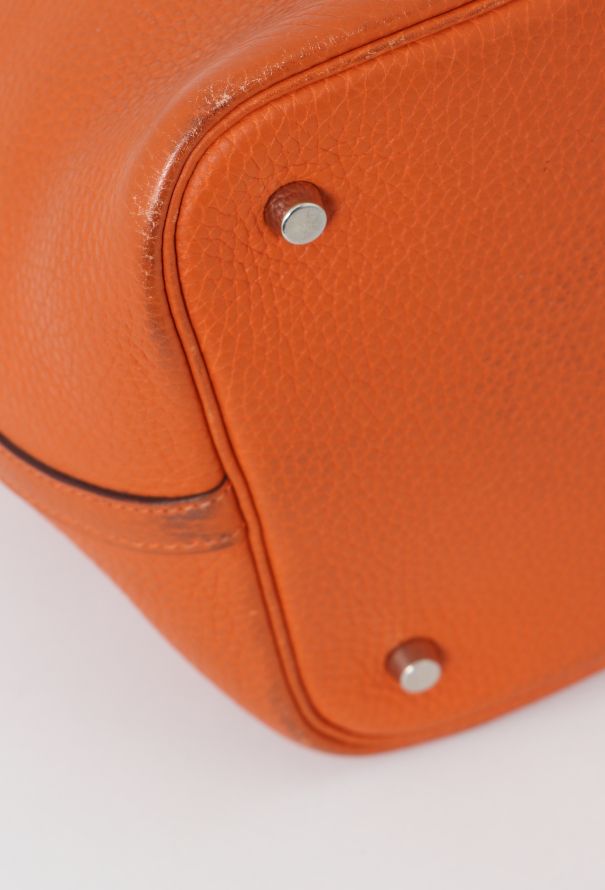 Hermès Orange Clémence Picotin 22 - 7 Hermès Orange Clémence Picotin 22 - 7