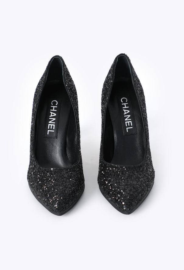 Chanel 2023 Iridescent Glitter Pumps - 2 Chanel 2023 Iridescent Glitter Pumps - 2