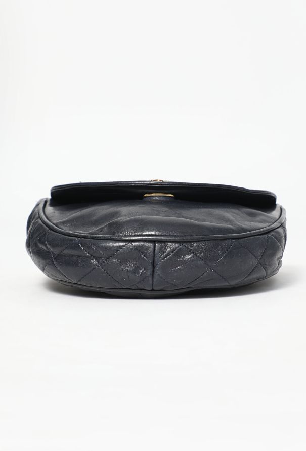 Chanel '80s Navy Flap Bag - 6