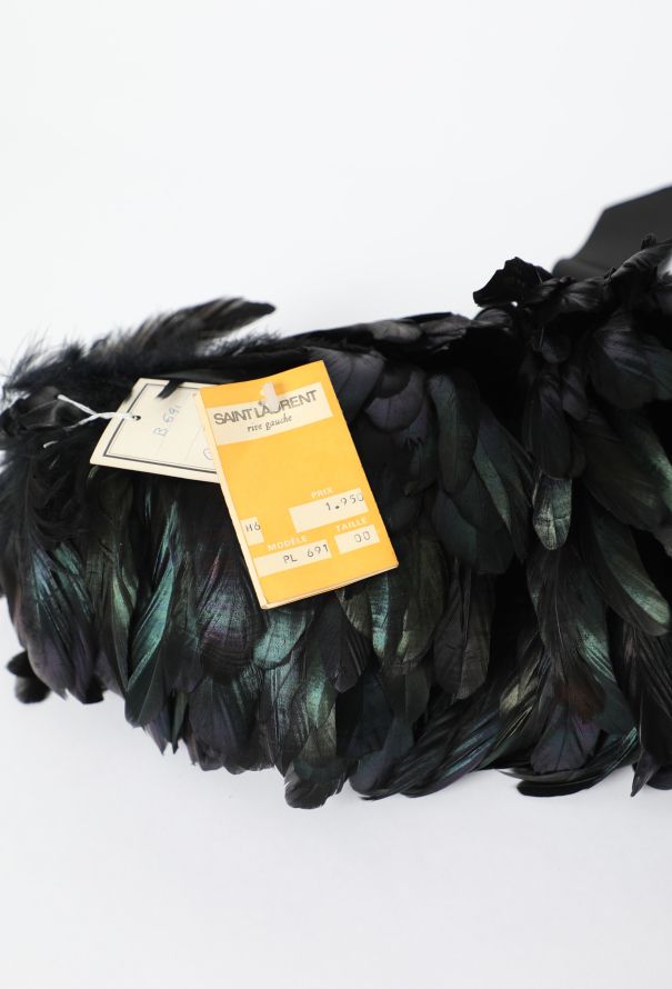 Saint Laurent COLLECTOR F/W 1986 Feather Scarf - 9