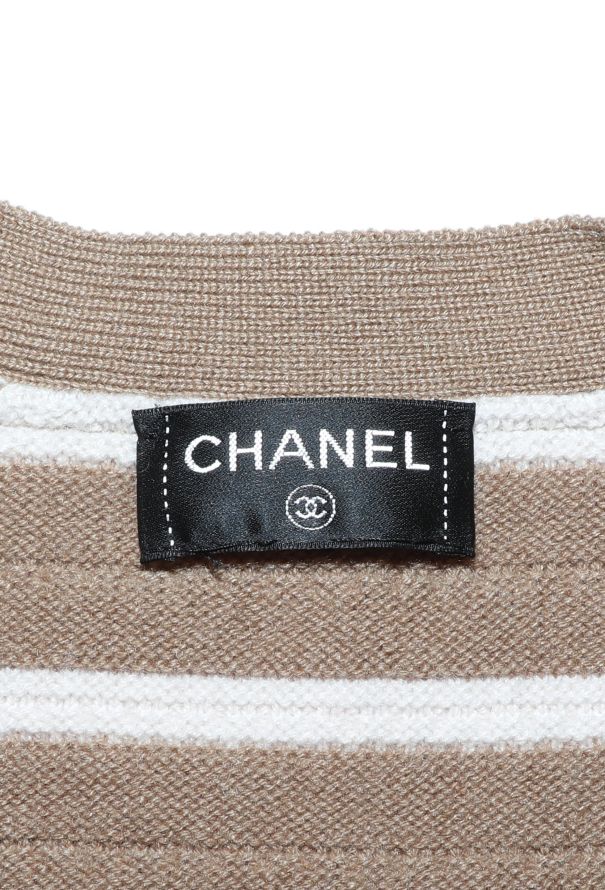 Chanel S/S 2015 Striped Cashmere Dress - 7 Chanel S/S 2015 Striped Cashmere Dress - 7