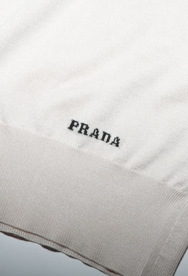 Prada Collared Silk Polo Top - 5