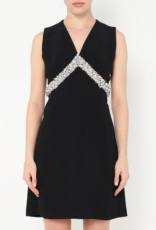 Balenciaga Strass Chevron A-Line Dress - 1