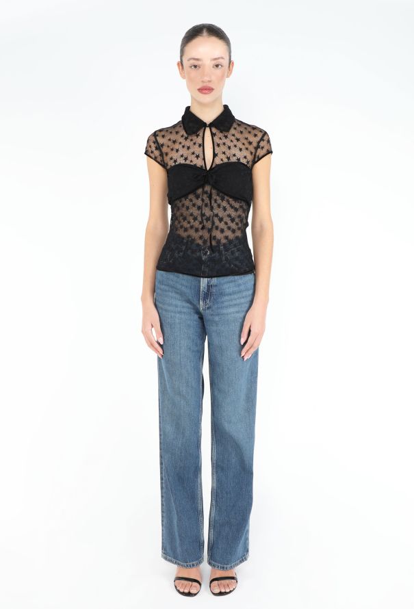 Chanel 2004 Star Lace Bandeau Top - 2