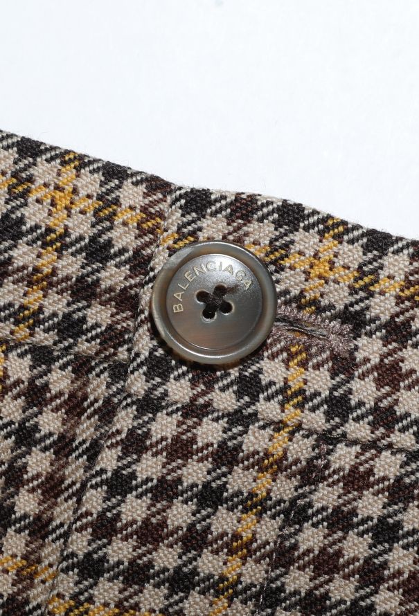 Balenciaga F/W 2016 Plaid Houndstooth Trousers - 6 Balenciaga F/W 2016 Plaid Houndstooth Trousers - 6