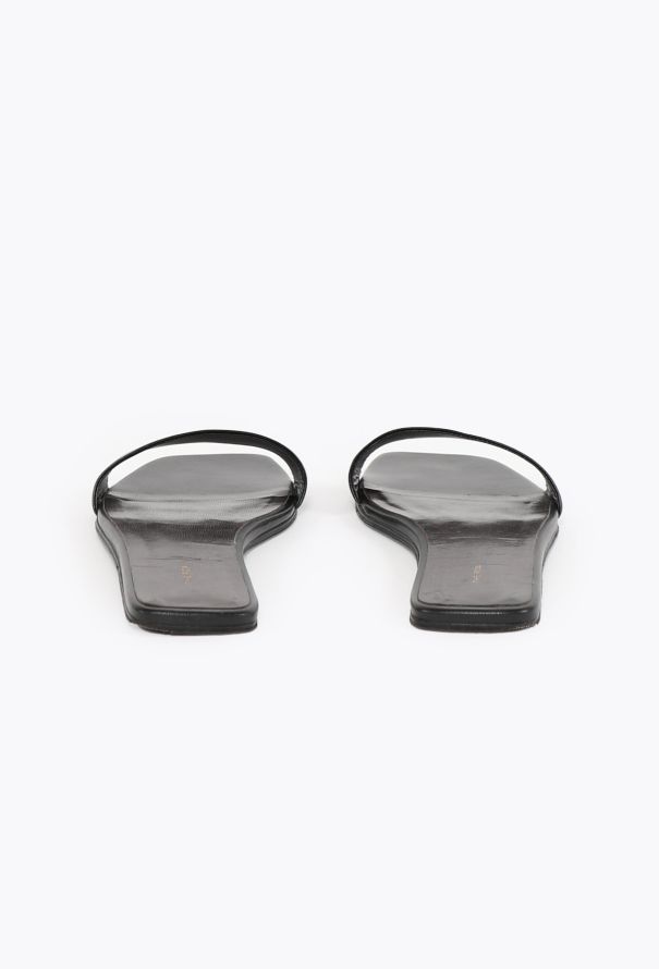 The Row S/S 2023 Chocolate Leather Sandals - 5