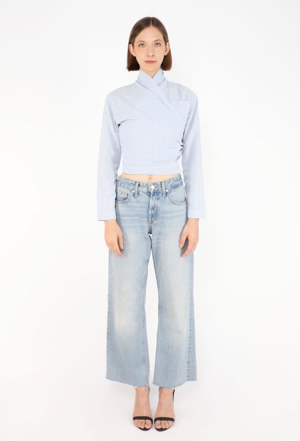 Romeo Gigli Seersucker Wrap Top, 1994 - 2