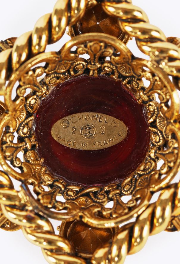 Chanel Byzantine Pendant Brooch Castellane, 1980s - 6