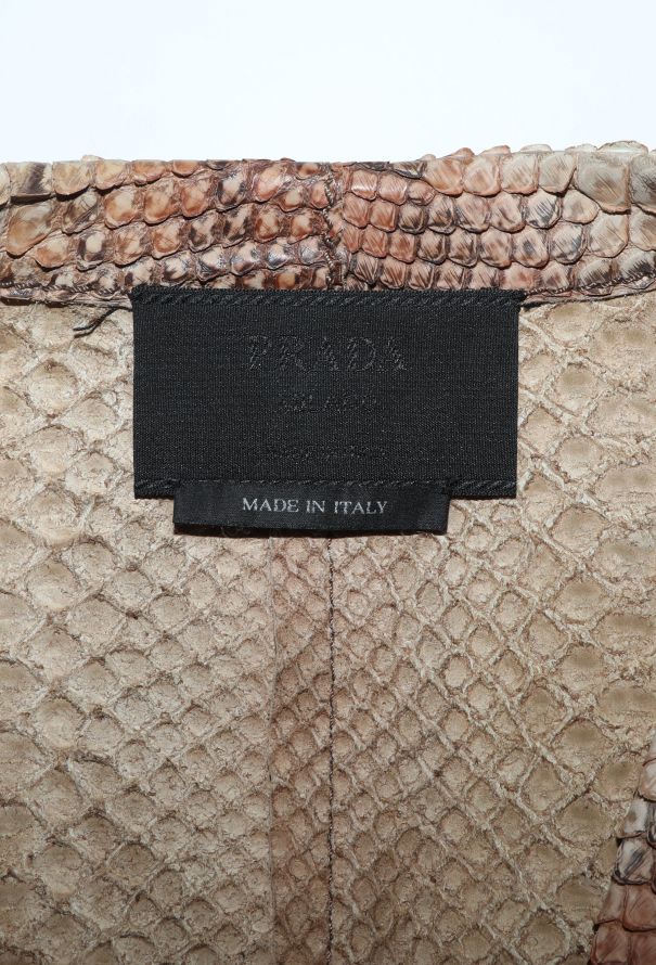 Prada S/S 2004 Python Trench Coat - 6 Prada S/S 2004 Python Trench Coat - 6