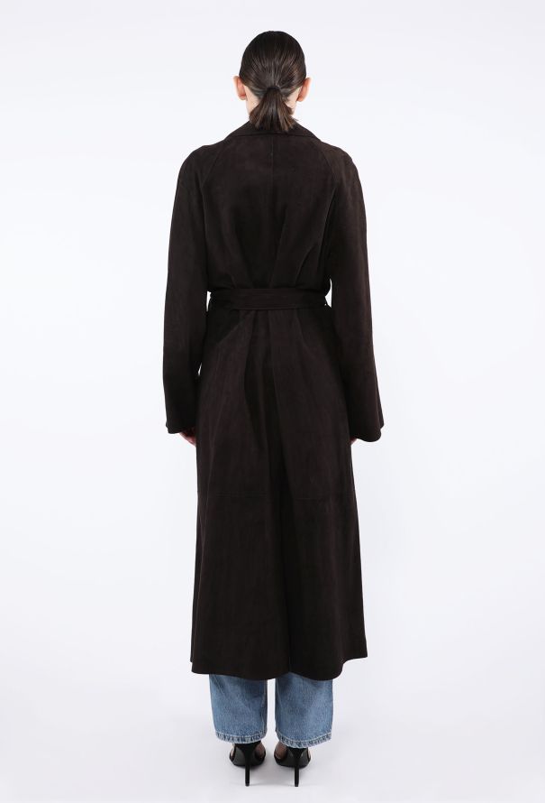 The Row Poseidone Suede Trench Coat, 2023 - 7