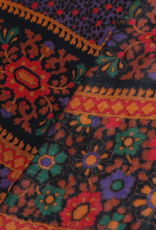 Saint Laurent Vintage Floral Paisley Scarf - 5 Saint Laurent Vintage Floral Paisley Scarf - 5