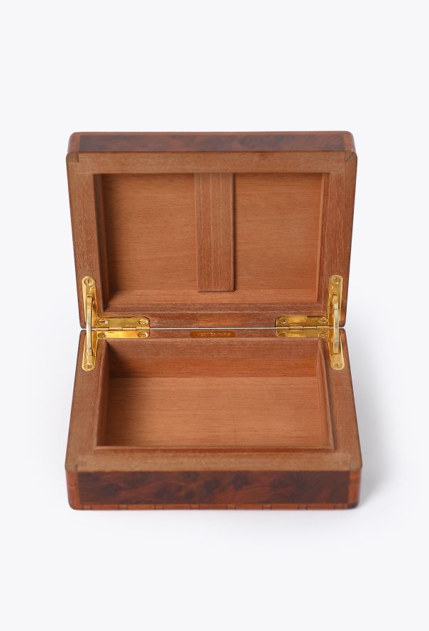 Hermès Vintage Burl Wood Cigarette Box - 2