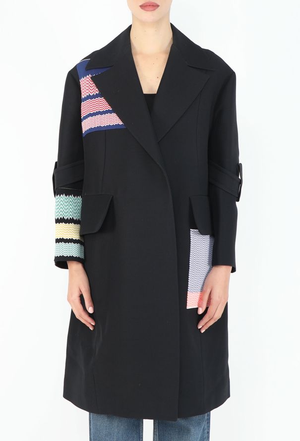 Céline Resort 2015 Chevron Patchwork Coat - 2