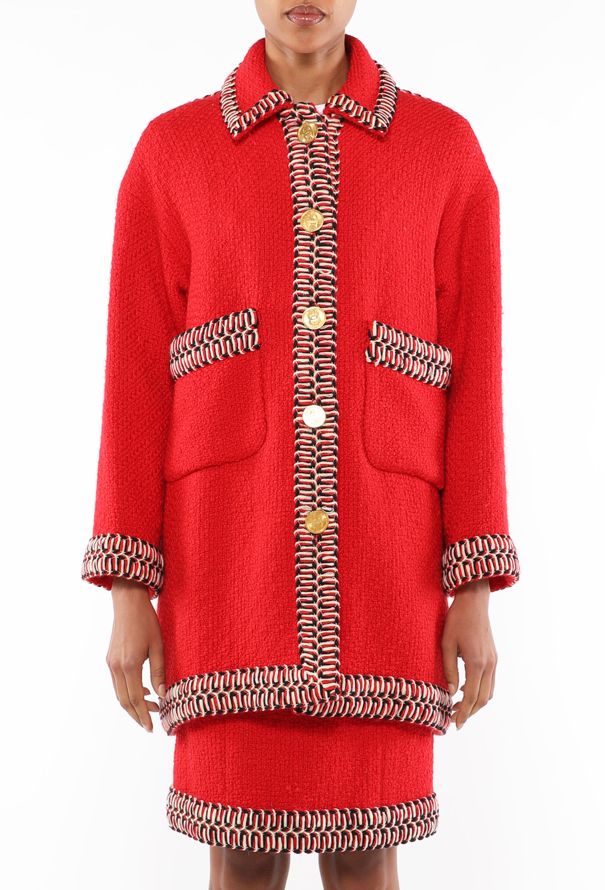 Chanel Braided Trim Tweed Coat, F/W 1990 - 3