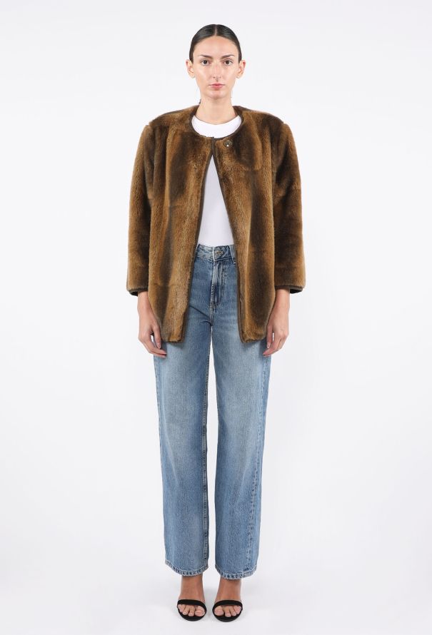 Giorgio Armani Faux Fur Coat, 1990s - 5