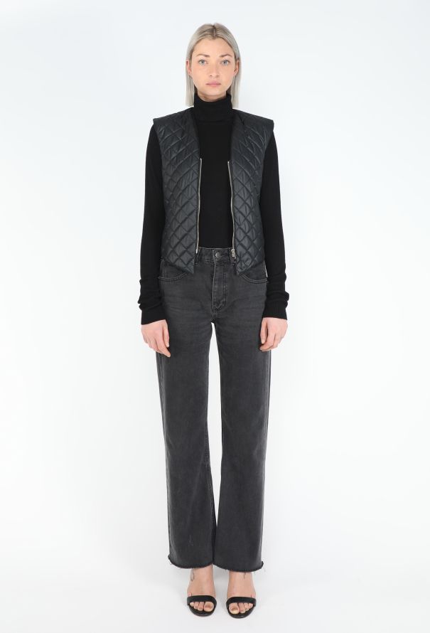 Helmut Lang Early '90s Quilted Open-Back Vest - 5